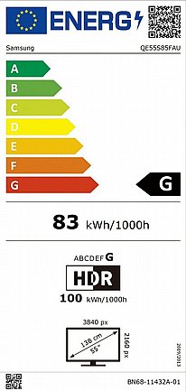 �������� 55" Samsung ������ OLED 120Hz Smart TV 4K ��� QE55S85F