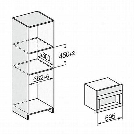 ����� ��� ��������� 45 �"� ���� MIELE ���� ��� CVA7845 CLST