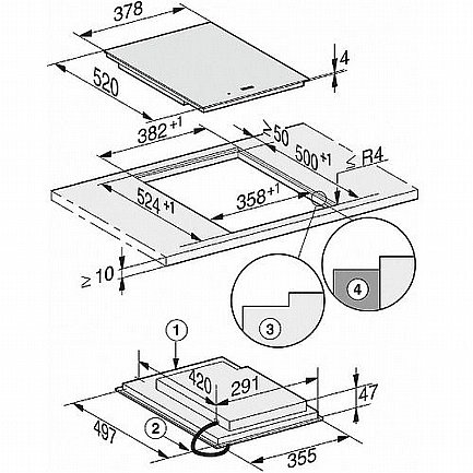 ������ ��������� ������ 38 �"� MIELE ���� ��� CS7612FL
