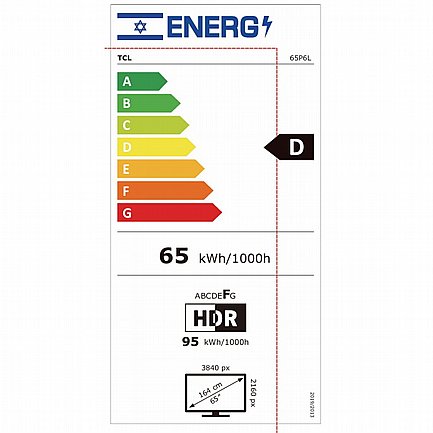 �������� 65" TCL 4K UHD ��.��.�� ��� 65P6L